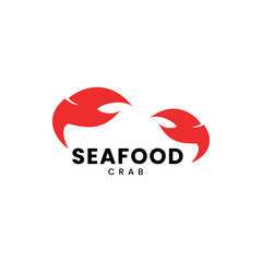 Seafood logo design restaurant fresh crab 