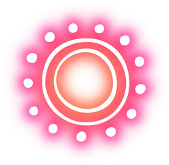 Set of Sun neon