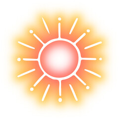 Set of Sun neon