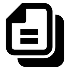 Document glyph icon