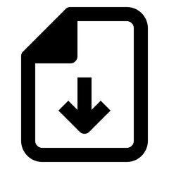 Fototapeta premium Download glyph icon