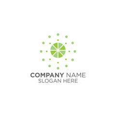 light points logo design vector, technology logo inspiration