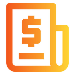 Fototapeta premium Files gradient icon