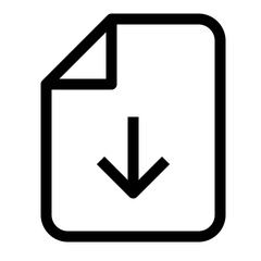 Fototapeta premium Download line icon