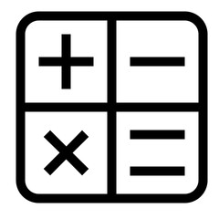 Accounting line icon