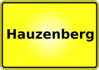 Ortseingangsschild Deutschland Stadt Hauzenberg