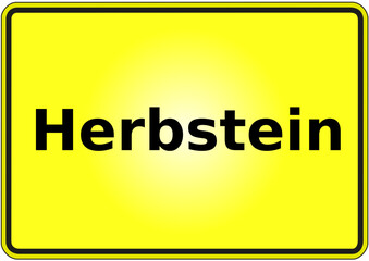 Ortseingangsschild Deutschland Stadt Herbstein