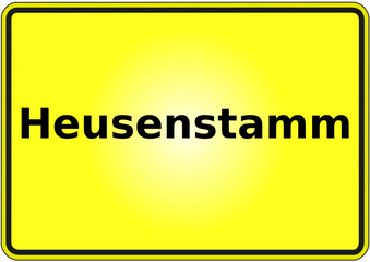 Ortseingangsschild Deutschland Stadt Heusenstamm