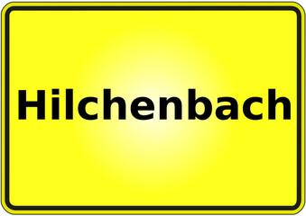Ortseingangsschild Deutschland Stadt Hilchenbach