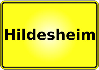 Ortseingangsschild Deutschland Stadt Hildesheim