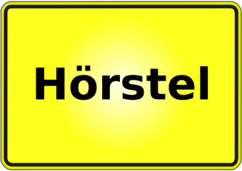 Ortseingangsschild Deutschland Stadt Hörstel