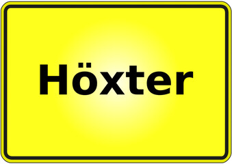 Ortseingangsschild Deutschland Stadt Höxter