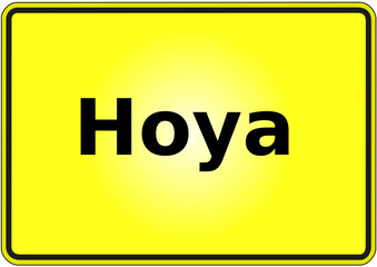 Stadteingangsschild Deutschland Stadt Hoya