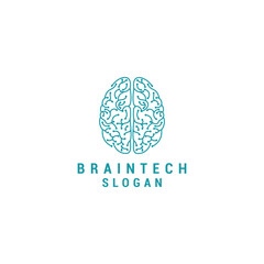 Brain logo design icon vector