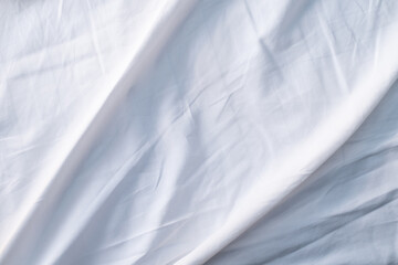 Obraz premium white bed linen gradient texture blurred curve style of abstract luxury fabric,Wrinkled bed linen and dark gray shadows,background
