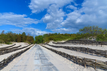 Path to Baltic sea, Liepaja, Latvia.