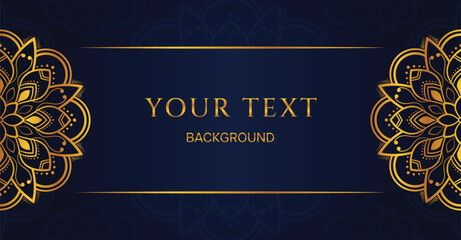 Vector luxury islamic background banner with flower design. Islamic ornament