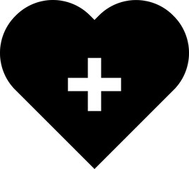 Obraz premium heart and cross