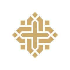 Obraz premium Luxury Geometric Logo icon design 