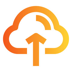 Upload gradient icon