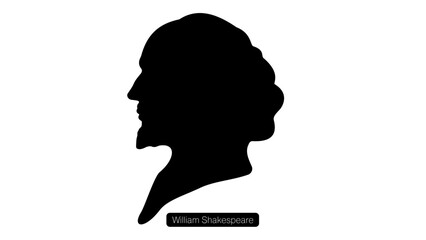 William Shakespeare silhouette