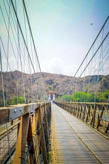 Fototapeta premium historycal bridge near to a mountain