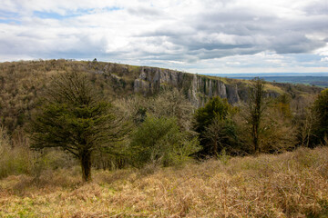 Obraz premium Cheddar Gorge the village of Cheddar, Somerset, England