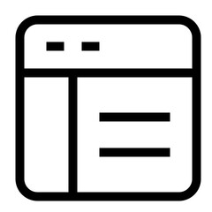 Website Layout line icon