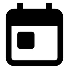 calendar glyph icon