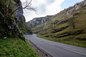 Fototapeta premium Cheddar Gorge the village of Cheddar, Somerset, England
