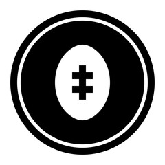 Football Circular line icon