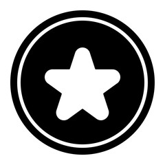 Starfish Circular line icon