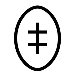 Obraz premium Football line icon