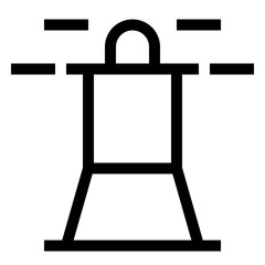Lighthouse line icon