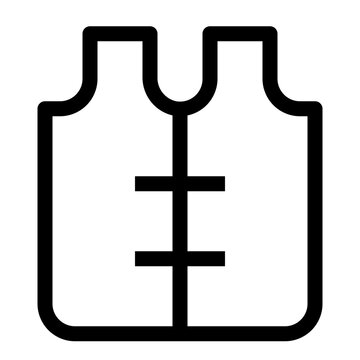 recommend clip art: Life Vest line icon