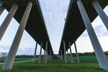 Hungarian M6 highway with tunel