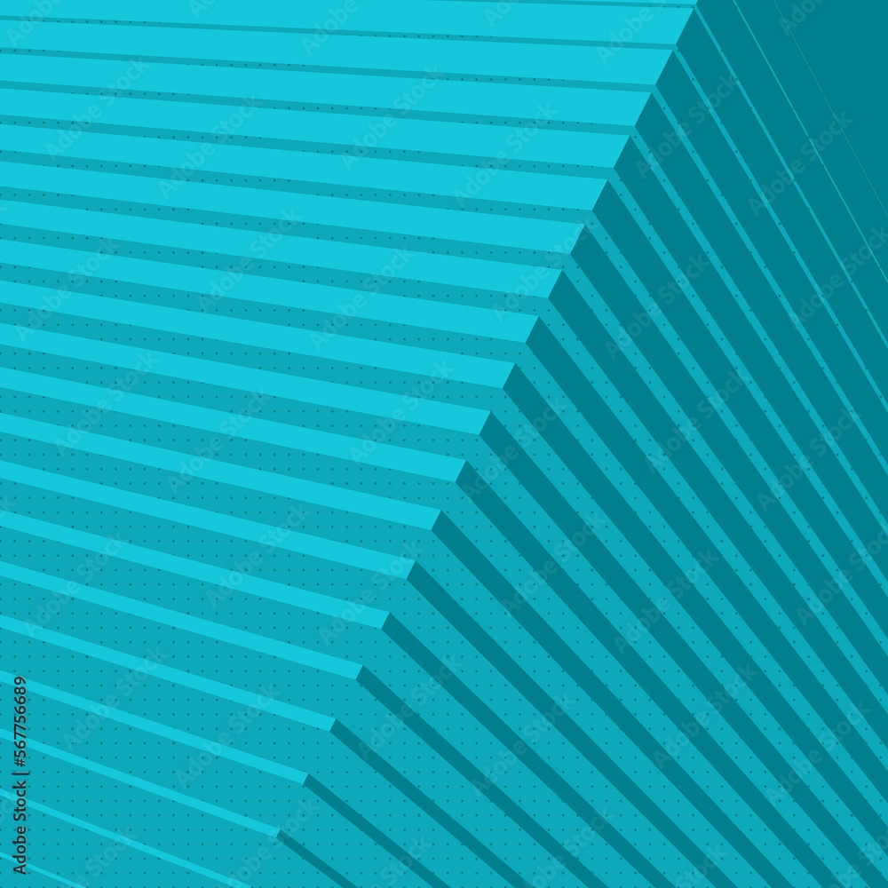 Poster digital illustration of simple geometric shapes. modern background. 3d rendering