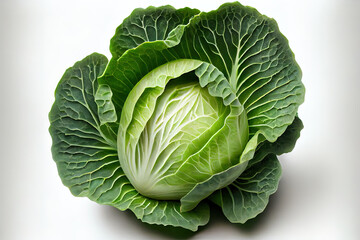 Fototapeta premium Fresh One natural Green Cabbage