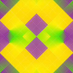 Geometric background with trendy colored gradient. 3d rendering kaleidoscopic pattern. Digital illustration