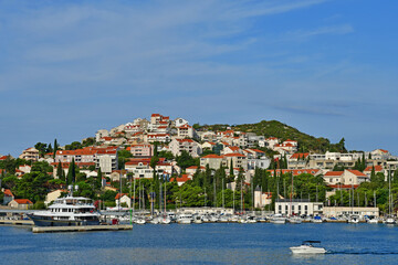 Fototapeta na wymiar Dubrovnik; Croatia - august 29 2022 : new harbour