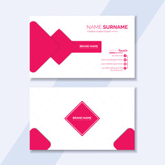Modern professional business card design vector,
Vector modern creative and clean business card template,Flat design.