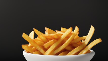 french fries on a plate