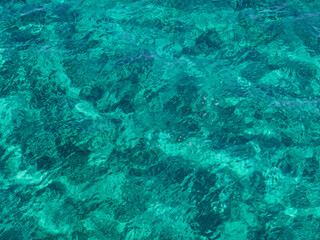 Fototapeta na wymiar Emerald Sea somewhere in the Mediterranean 