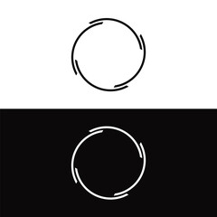 Circle vector logo template design . Circle icon . Circle silhouette 