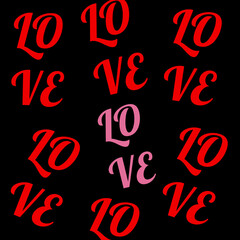 Happy valentines day. Pink hearts on valentines background. Romantic red and pink background. Vector computer graphics, postcards, frame leaflet, web banner