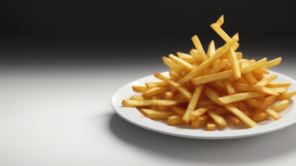 french fries on a plate