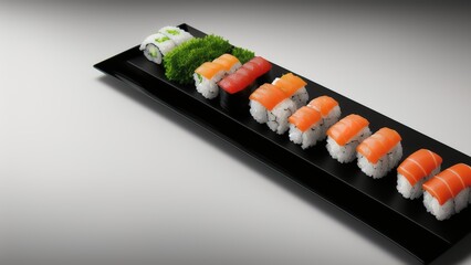 sushi on a plate