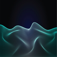 wave background illustration gradient design vector