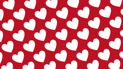 pattern with red hearts