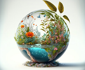 eco concept. sketch art for artist creativity and inspiration. generative AI	
